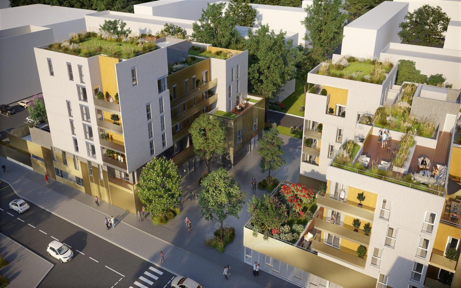 Visites après cloisons - 47 logements - Massy (91) - MOA Promoteur immobilier